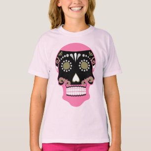 Camiseta Día De Los Muertos Skull Impressão