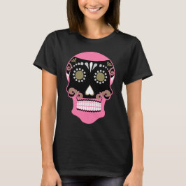 Camiseta Día De Los Muertos Skull Impressão