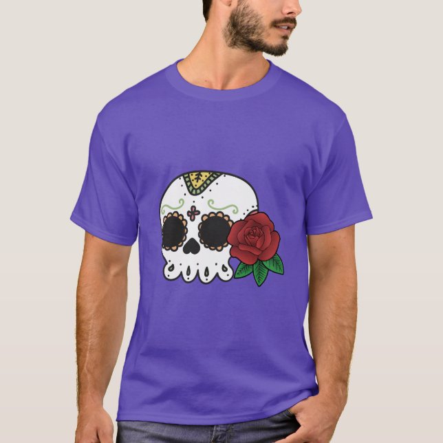 Camiseta Dia de los Muertos Sugar Skull (Frente)