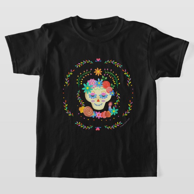 Camiseta Día de los Muertos Sugar Skull Design (Postura )