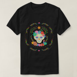 Camiseta Día de los Muertos Sugar Skull Design