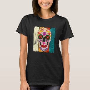 Camiseta Dia De Los Muertos Vintage Sugar Skull