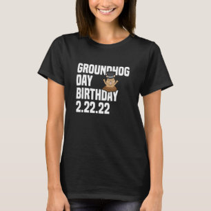 Camiseta Dia de Marmota Divertido Aniversário 2 2 Festa 2 2