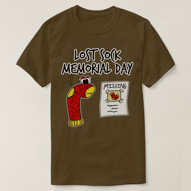 Camiseta Dia de Memória Perdida Engraçado (Frente do Design)