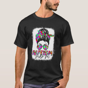 Camiseta Dia de Motheru2019s Branqueado Autismo Mãe Vida Me