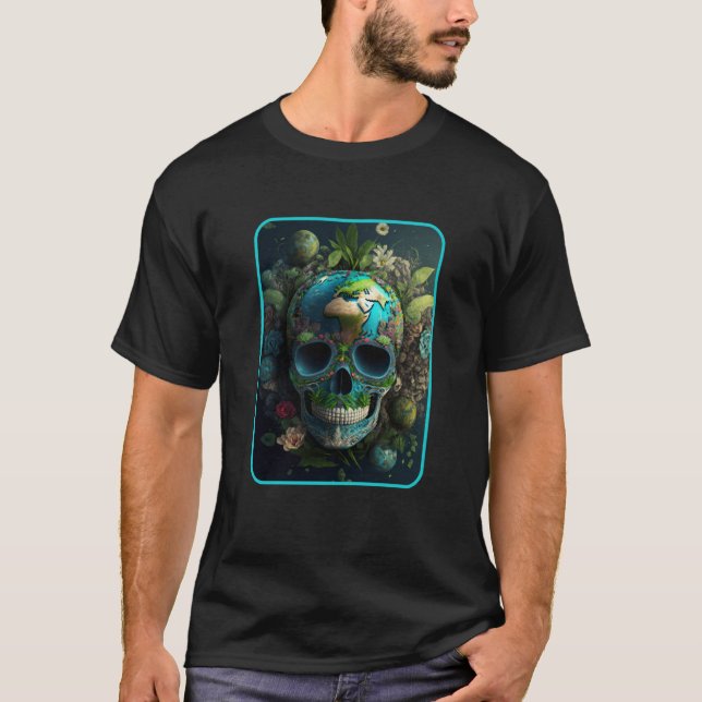 Camiseta Dia De Muertos Mother Earth Dead Women Floral Suga (Frente)