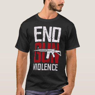 Camiseta Dia de Não Sensibilização das Armas Acabar O Sufic