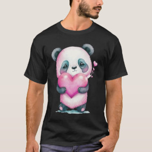 Camiseta Dia de os namorados 10 do Urso Panda Doce
