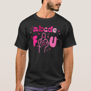 Camiseta Dia de os namorados ABCDEFU Mediana do Coração dos