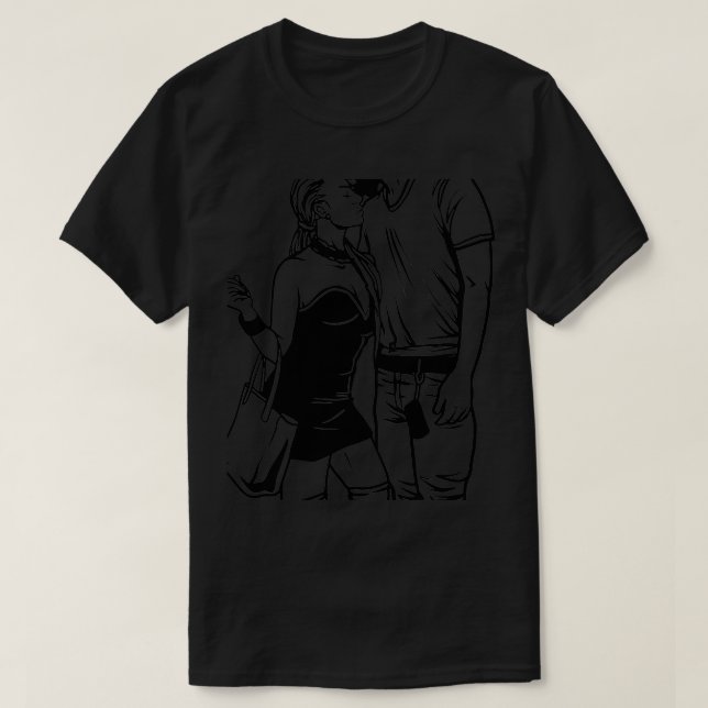 Camiseta Dia de os namorados Adulto Casal Divertido Homens  (Frente do Design)