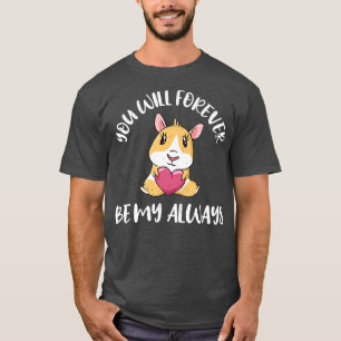 Camiseta Dia de os namorados Ama Guiné, Porco Você Será Par