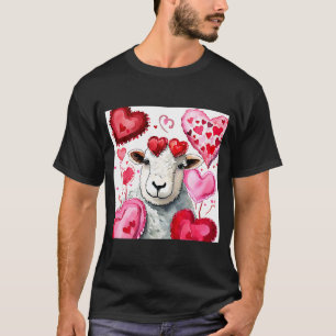 Camiseta Dia de os namorados Amor Coração Cardíaca Namorada