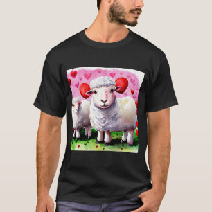Camiseta Dia de os namorados Amor Coração Cardíaca Namorada