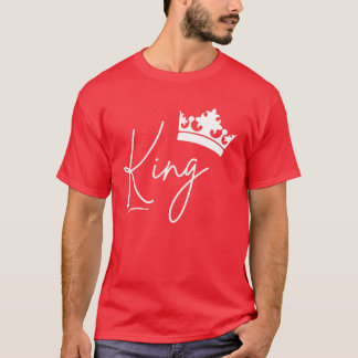 Camiseta Dia de os namorados Assistindo Casais Rainha King