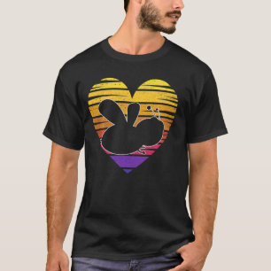 Camiseta Dia de os namorados Bee Heart Love Birthday Natal
