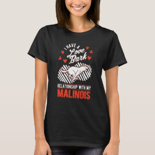 Camiseta Dia de os namorados belga Malinois Meleche Herder
