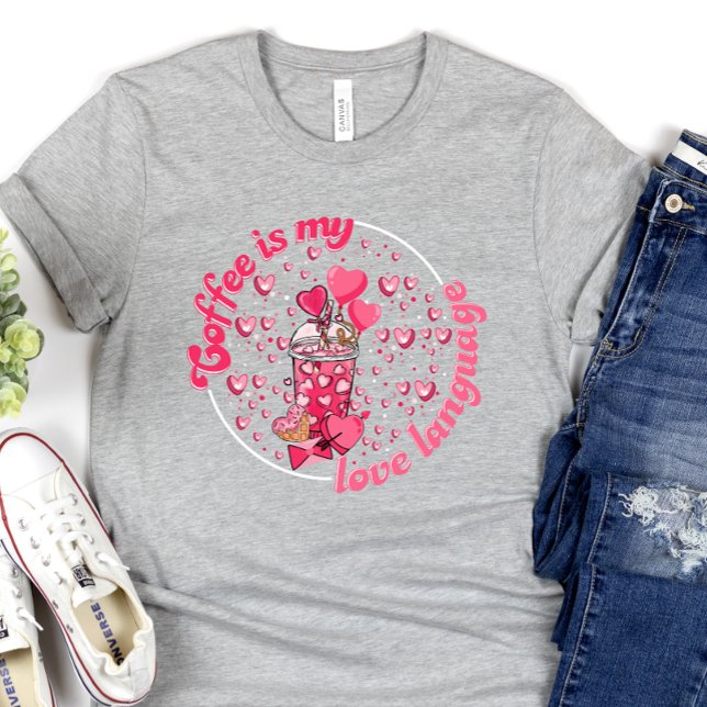 Camiseta Dia de os namorados bonito, café é meu Namorados (Criador carregado)