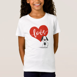 Camiseta Dia de os namorados Cachorro