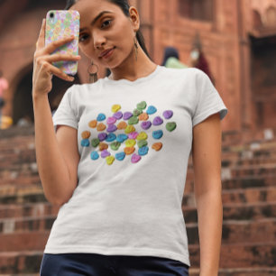 Camiseta Dia de os namorados Candy Hearts Love