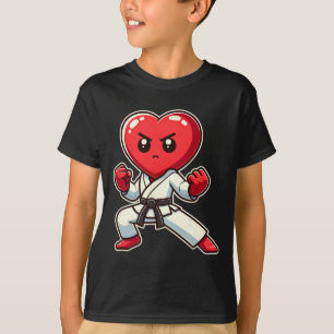 Camiseta Dia de os namorados Cardíaco Karate Taekwondo Mma