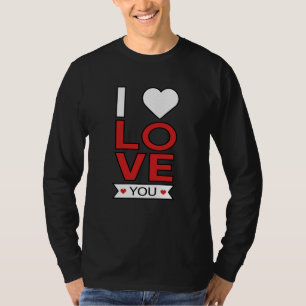 Camiseta Dia de os namorados Coração Casais Adoráveis Ideia