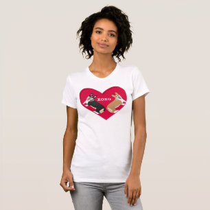 Camiseta Dia de os namorados Corgi