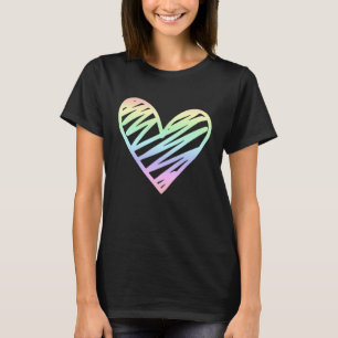 Camiseta Dia de os namorados de Amor Pastel Rainbow 1