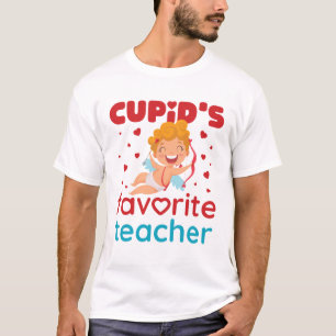 Camiseta Dia de os namorados de beleza de professor favorit