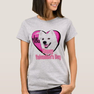 Camiseta Dia de os namorados de Cachorro Eskimo Am