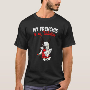 Camiseta Dia de os namorados de Cães Cupidos do Bulgue Fra