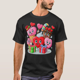 Camiseta Dia de os namorados de Cartoon Heart & Sweet amigo