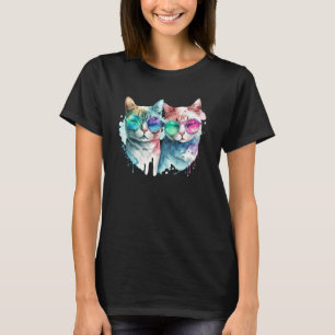 Camiseta Dia de os namorados de Casal de Cat