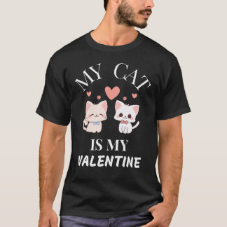 Camiseta Dia de os namorados de Cat Lover - Meu ga