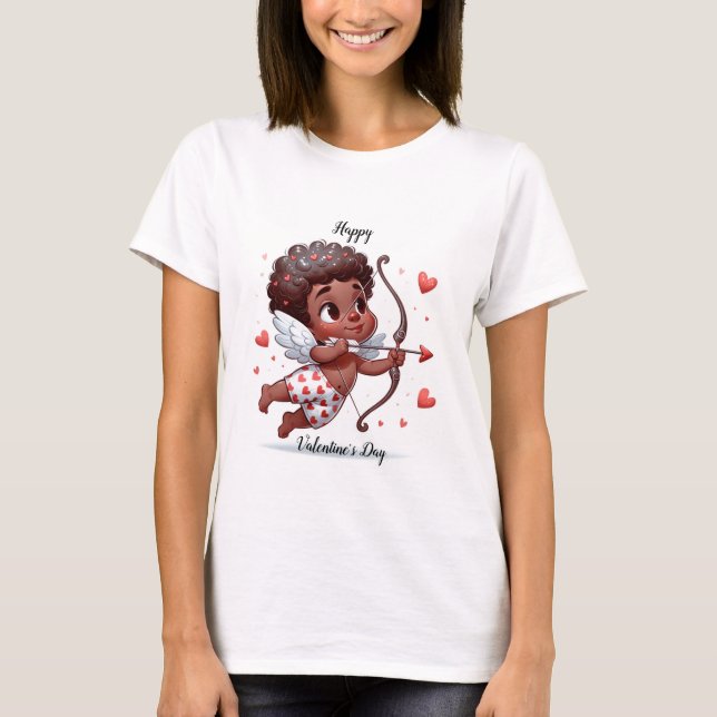 Camiseta Dia de os namorados de Cupido (Frente)