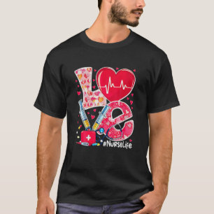 Camiseta Dia de os namorados de Enfermeira de Amor com Este