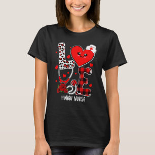 Camiseta Dia de os namorados de Enfermeira NICU do Coração
