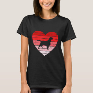 Camiseta Dia de os namorados de Estilo Retroativo Inglês Co