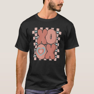 Camiseta Dia de os namorados de Groovy com Verificação de C