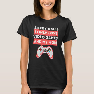 Camiseta Dia de os namorados De Meninos Eu Adoro Videos gam