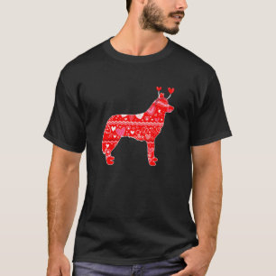 Camiseta Dia de os namorados de Natal Heart Siberian Husky 