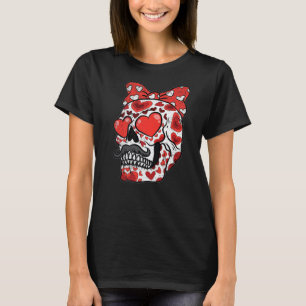 Camiseta Dia de os namorados de Olhos Crânio do Açúcar