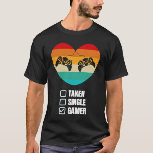 Camiseta Dia de os namorados de Relação Gamer Tirado do sol