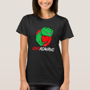 Camiseta Dia de os namorados Dinosaur Loveasaurus Rex Tyran