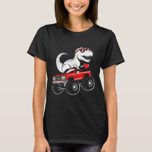 Camiseta Dia de os namorados Dinossauro Monstro Garotos De