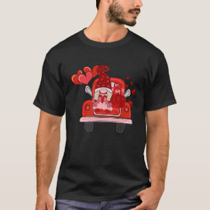 Camiseta DIA DE OS NAMORADOS do coração Casal Gnomo Caminhã