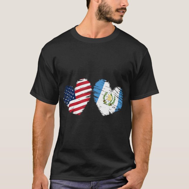 Camiseta Dia de os namorados do Coração da Guatemala, Sinal (Frente)