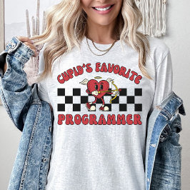 Camiseta Dia de os namorados do programador, Nerd do comput