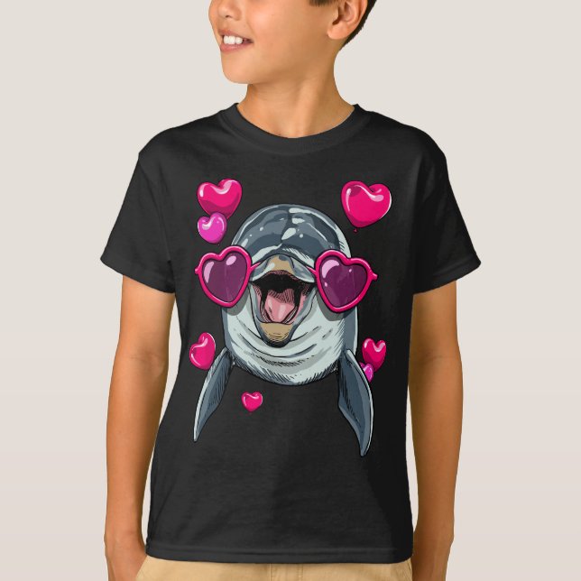 Camiseta Dia de os namorados Dolphin Funny Dolphin Lover (Frente)