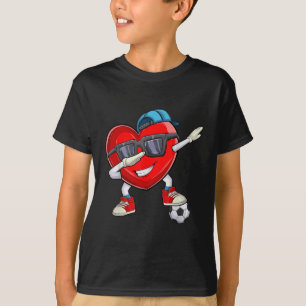 Camiseta Dia de os namorados Engraçado De Batido De Futebol