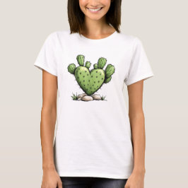 Camiseta Dia de os namorados Engraçado e Engraçado Cactus H